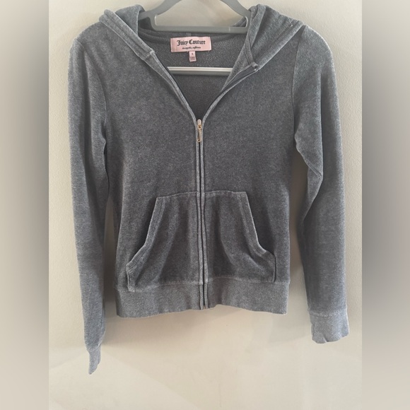 Juicy Couture Jackets & Blazers - Juicy Couture Charcoal Zip-Up Jacket juicy loves Hong Kong y2k